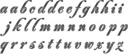 Technique Tuesday - Alphabet Stamp Set - French Quarter Lowercase Letters Large  (sold individually)